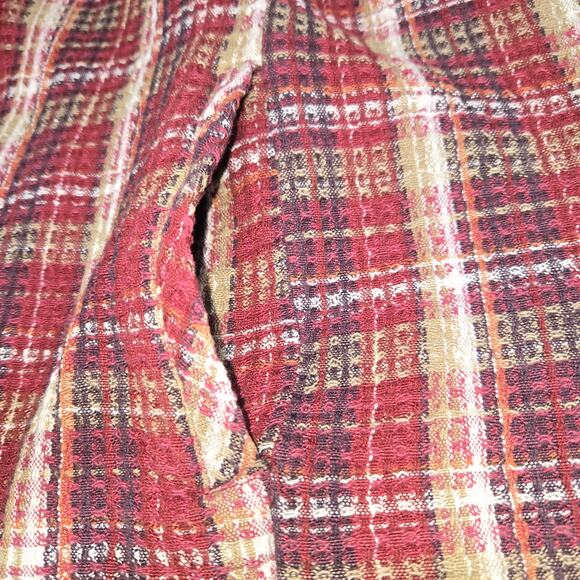 Liz & Me Womens 2X Zip Up Jacket Plaid Jacquard Colorful Knit Bohemian Cozy Fall - Picture 5 of 12